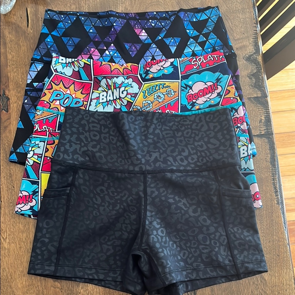 Three pairs of CVG shorts